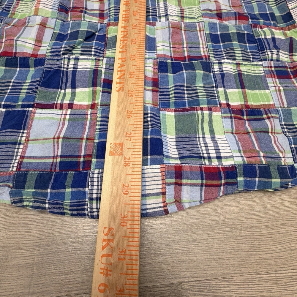 Brooks Brothers Vintage Madras Patchwork Shirt Mens XL Button Down Short Sleeve - Picture 8 of 9